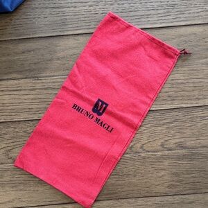 5/$20 Bruno Magli red brick dust bag, 15” x 7” for bags or shoe.
